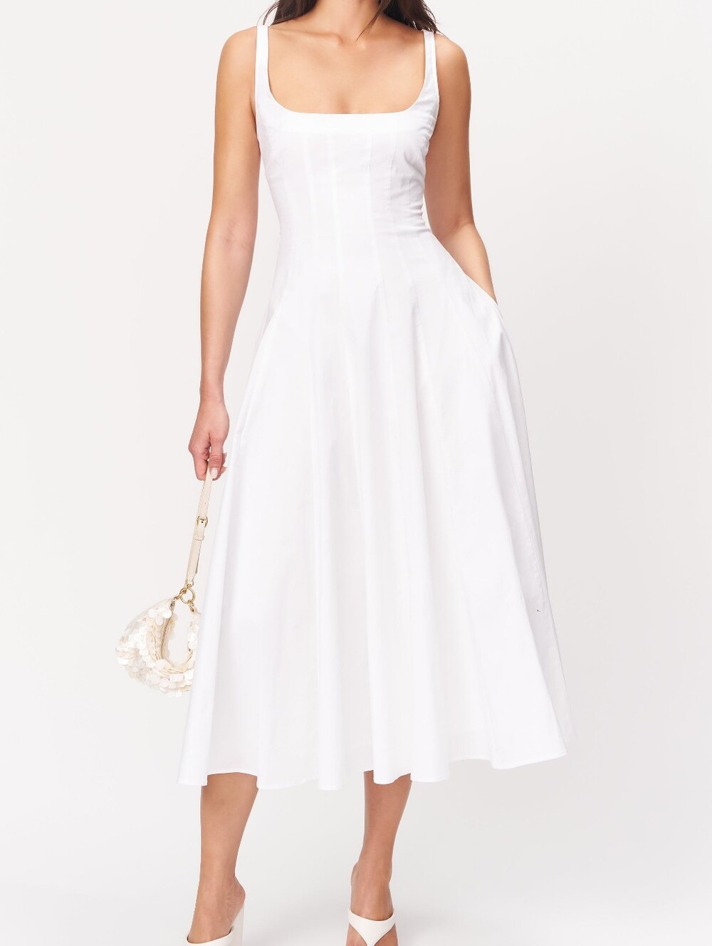 Guizio Leila Tank Dress In White